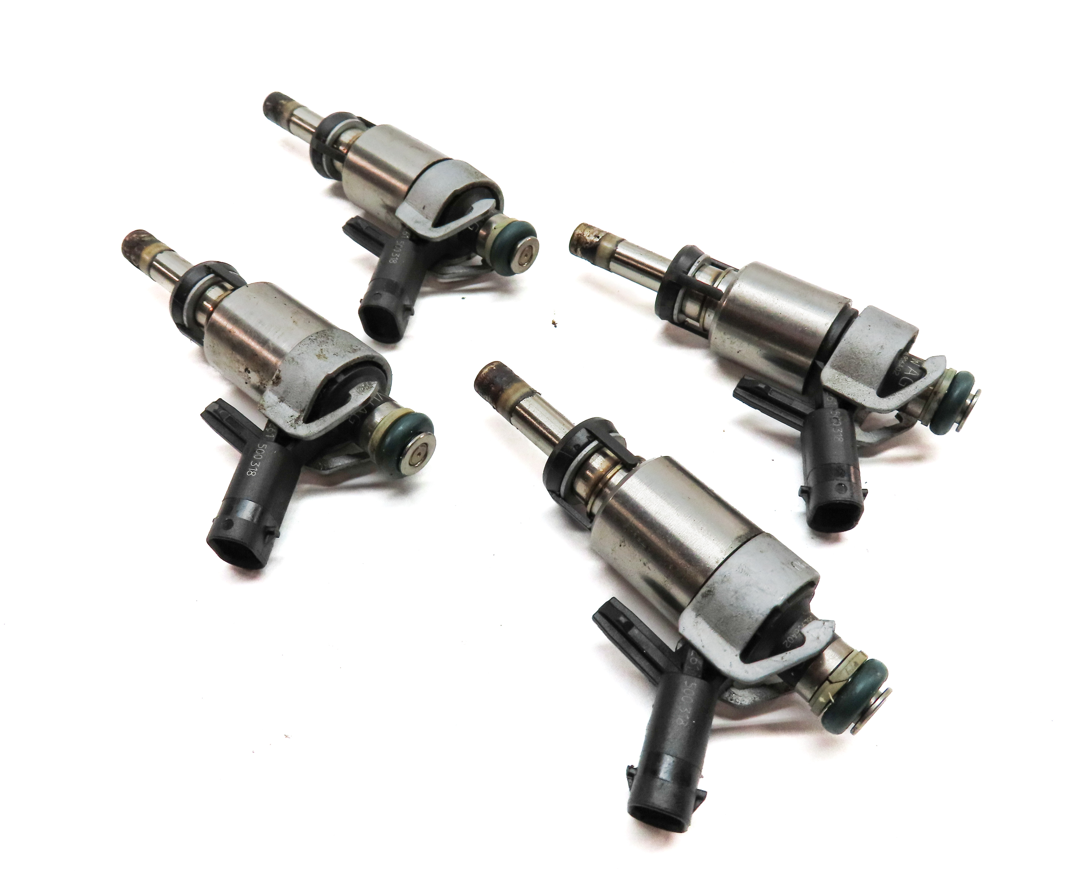 2017-2018 AUDI A3 (8V) 2.0L TURBO TURBOCHARGED ENGINE GAS FUEL INJECTOR SET 4 — exact item pictured
